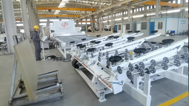 Línea de producción automática de vidrio laminado