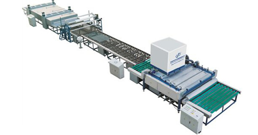 Línea de producción semiautomática de vidrio laminado